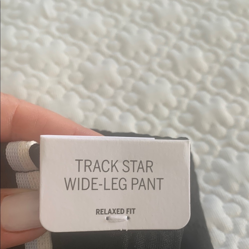PINK Victoria's Secret Black Track Set with white stripes . - Picture 3 of 5